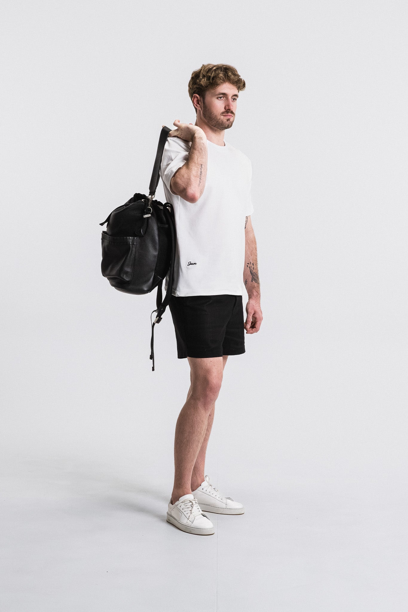 Side Tab Linen Short