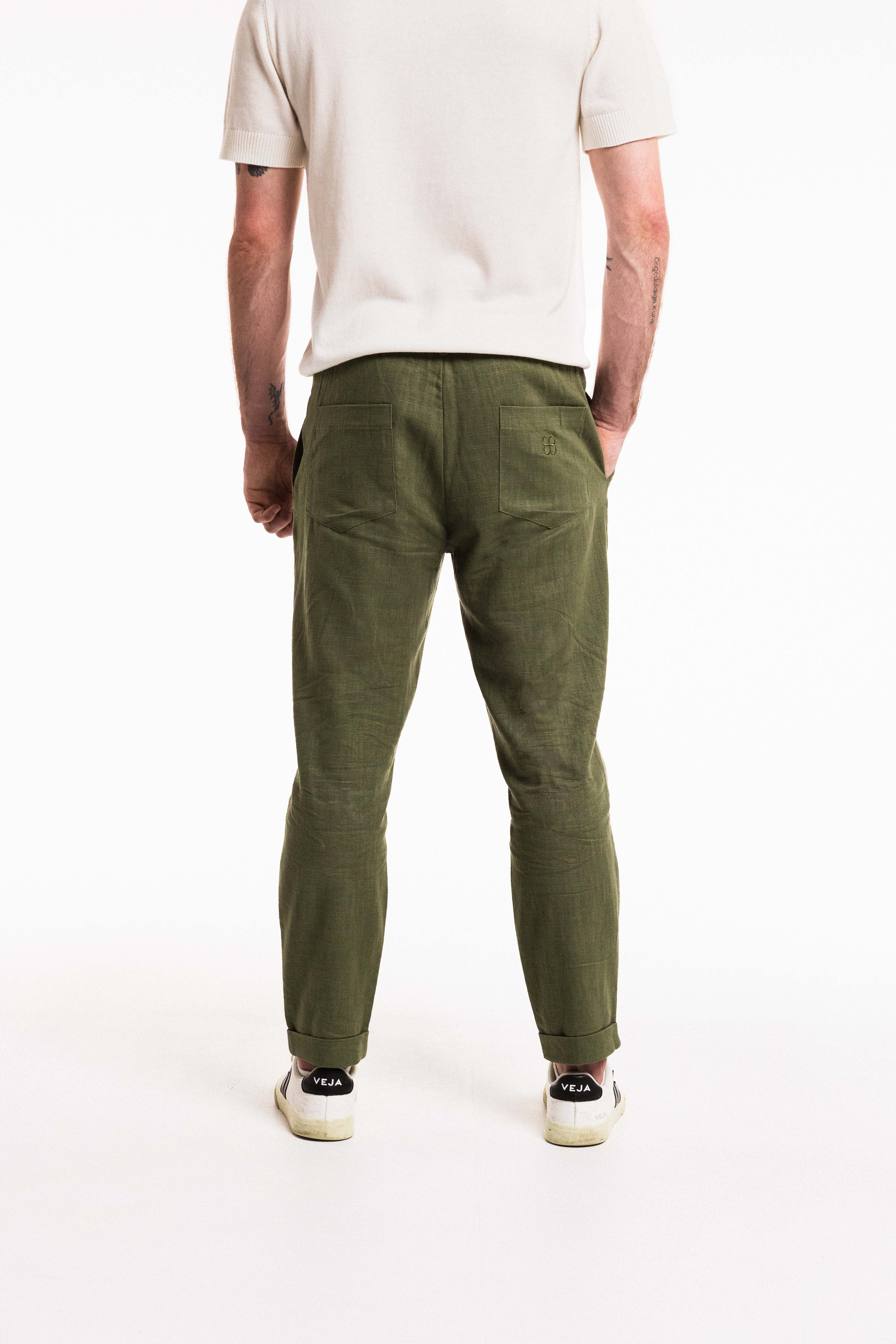 Pleat Linen Pant - Seam.