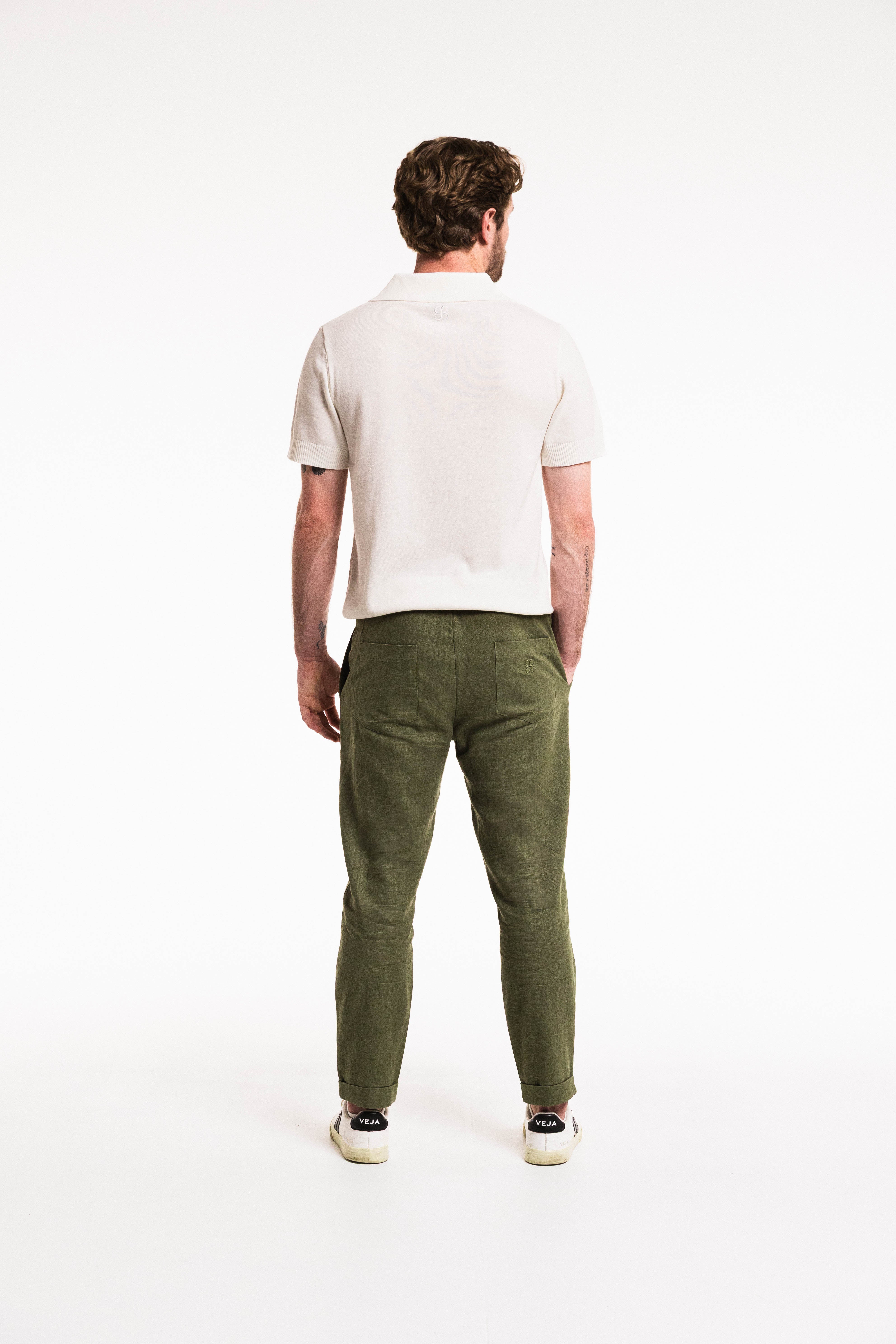 Pleat Linen Pant - Seam.