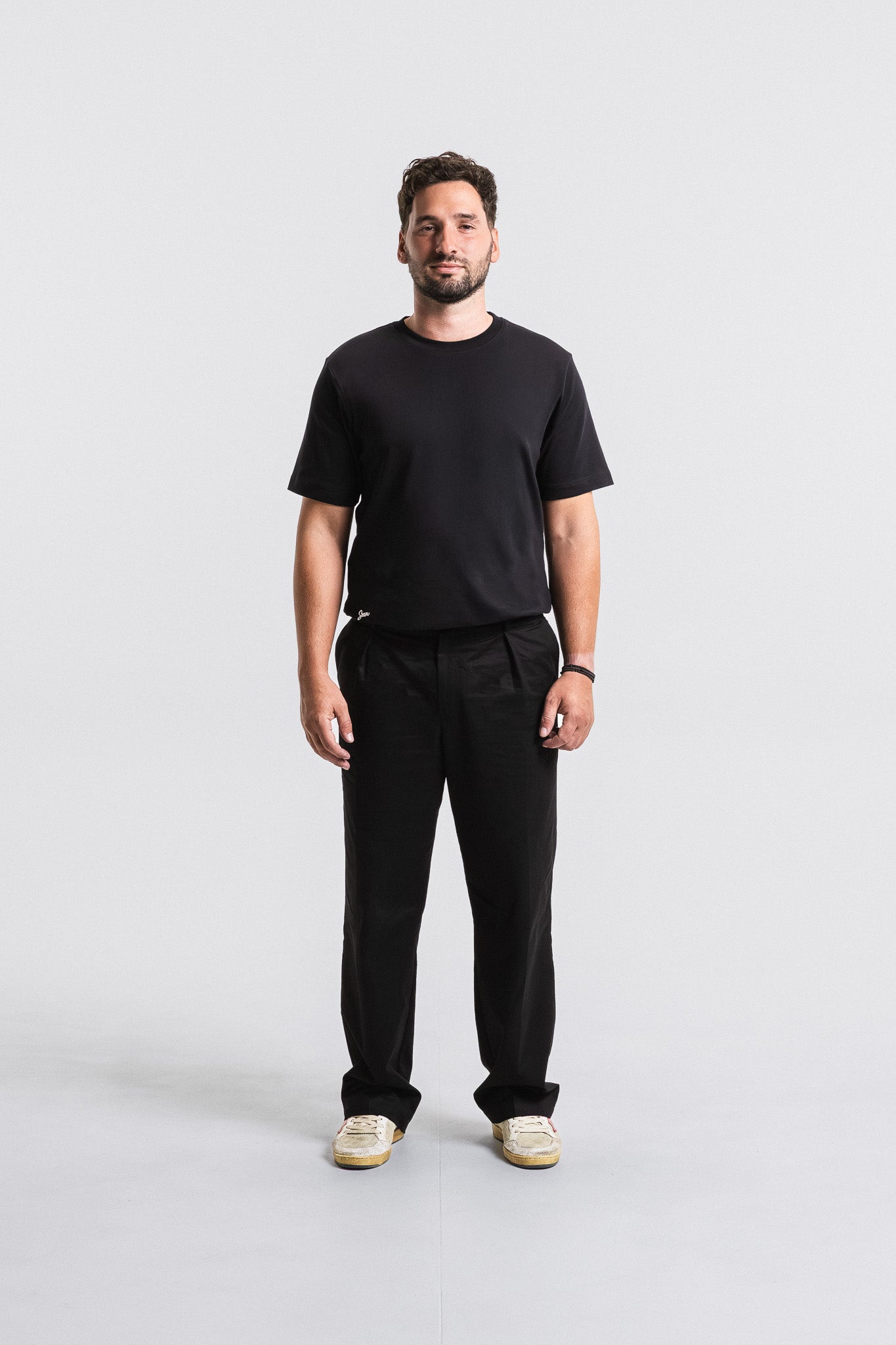 Poplin Pleated Trouser
